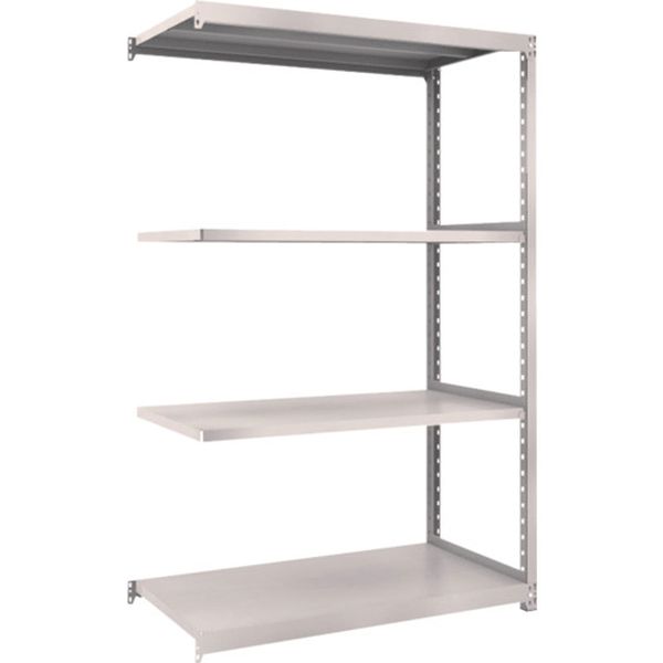 M27494B 645-6703 スチールラック M2型軽中量棚 1160×880×H2100 4段 連結 ネオグレー