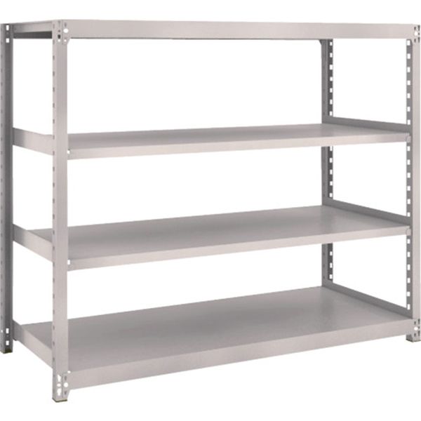 M24594 645-5103 スチールラック M2型軽中量棚 1460×880×H1200 4段 単体 ネオグレー