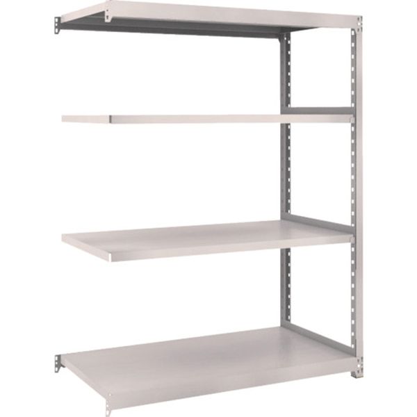 M25494B 645-6688 スチールラック M2型軽中量棚 1160×880×H1500 4段 連結 ネオグレー