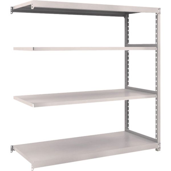 M25594B 645-5072 スチールラック M2型軽中量棚 1460×880×H1500 4段 連結 ネオグレー