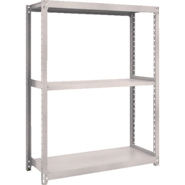 M25693 645-6650 スチールラック M2型軽中量棚 1760X880XH1500 3段 単体 ネオグレー