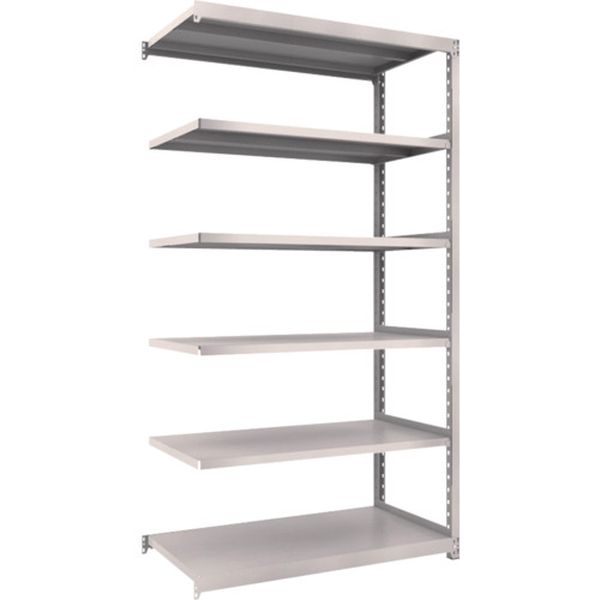 M27496B 645-6606 スチールラック M2型軽中量棚 1160×880×H2100 6段 連結 ネオグレー