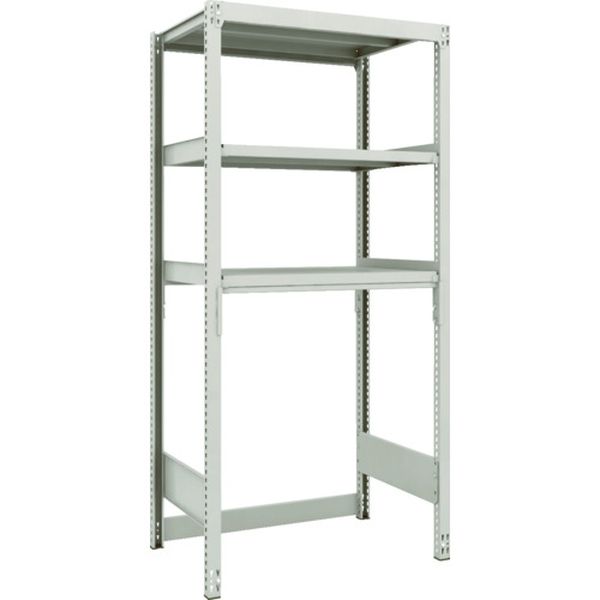 M2SB6363 116-4826 スチールラック M2型軽中量棚 下段開放型 860X600XH1800 3段 単体