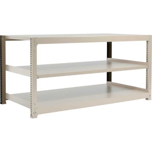 M33693 スチールラック M3型中量棚 1800X921XH900 3段 単体 ネオグレー ネオグレー