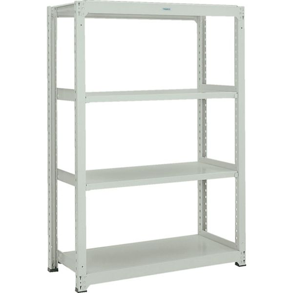 M37354 466-7695 スチールラック M3型中量棚 900X471XH2100 4段 単体 ネオグレー