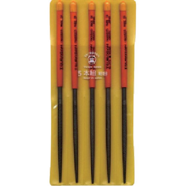 組ヤスリ　５本組　丸　細目