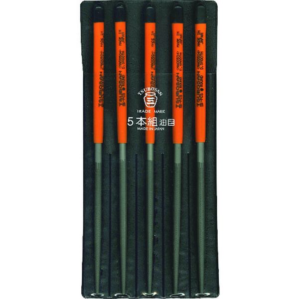 MA00504 852-8536  組ヤスリ 5本組 丸 油目