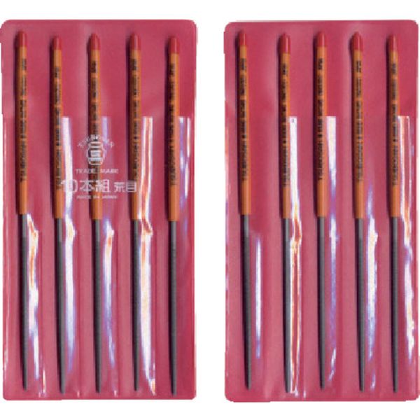 組ヤスリ　１０本組　丸　荒目