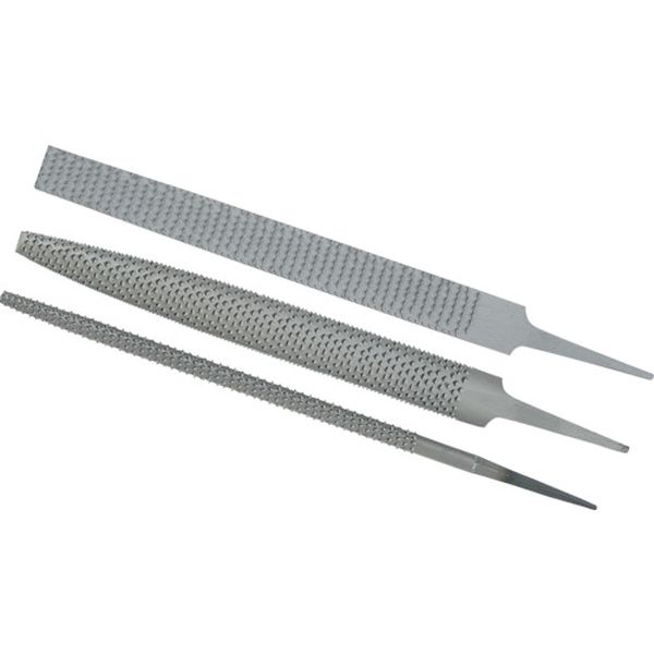 852-8559  鉛木工ヤスリ 丸 300mm 鬼目