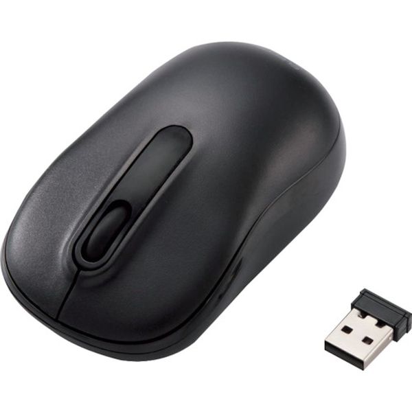 MDY11DRSKBK 256-5185  無線マウス 光学式 Mサイズ 抗菌 ブラック
