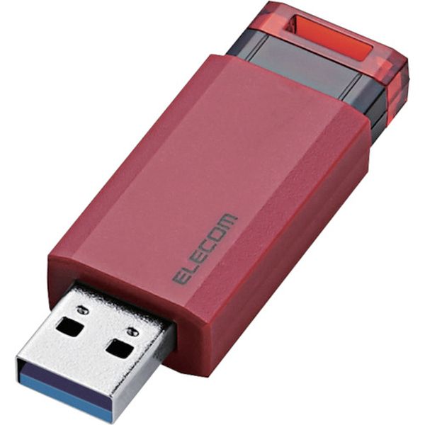 MFPKU3016GRD  USB3.1(Gen1)対応 ノック式USBメモリ 16GB レッド