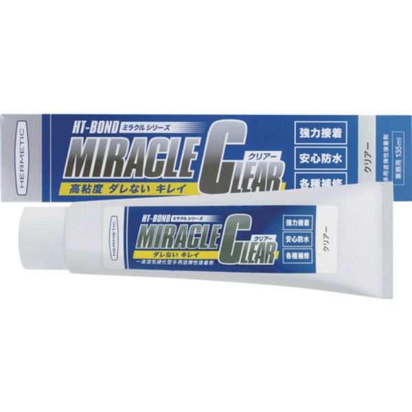 多用途弾性防水接着剤 Miracleクリアー 135ml