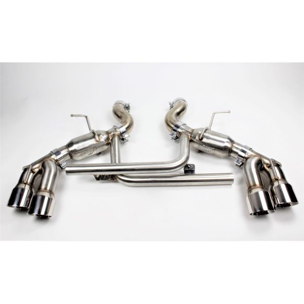 Mishimoto 2016+ Chevrolet Camaro SS Quad-Tip Pro Axle-Back Exhaust w/ Polished Tips