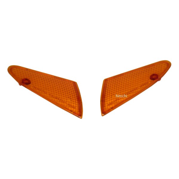 フロントウィンカーレンズ レッツ2 CA1KA オレンジ 2個入り