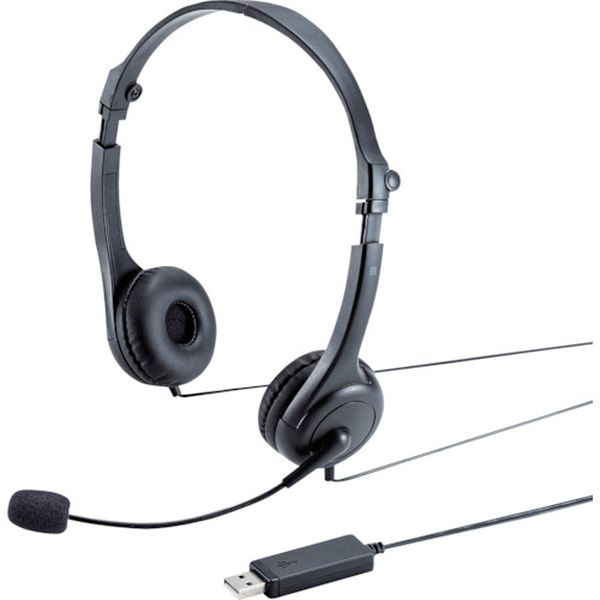MMHSU18BK 522-6644  USBヘッドセット