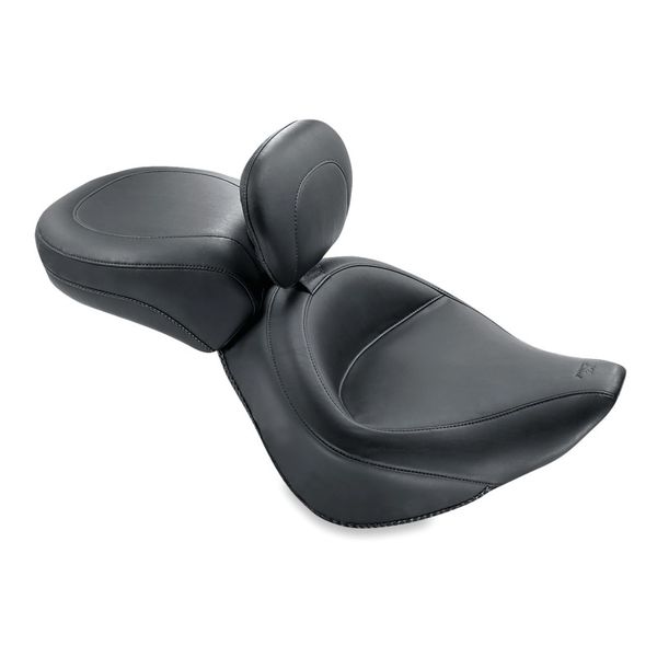 Mustang 00-15 Harley Softail Standard Rear Tire Wide Touring Recessed Passenger Seat - Black