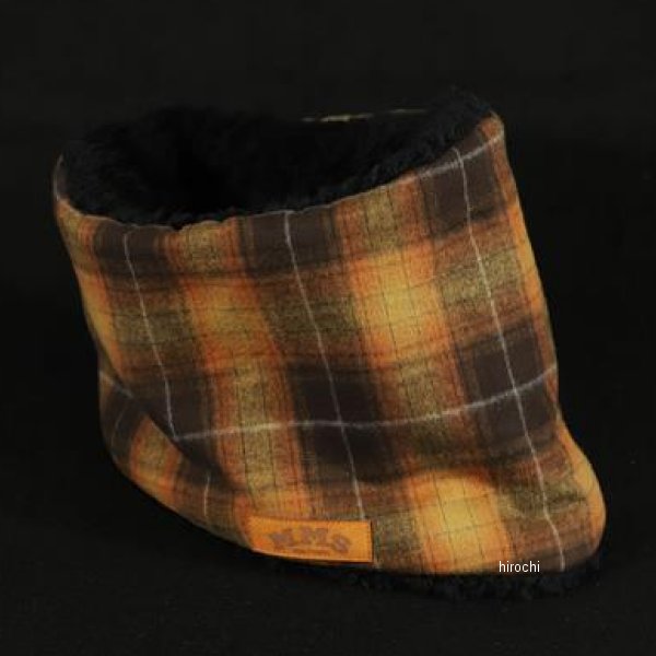 ROBIN NECK WARMER /タータンチェック（ORANGE）&ブラックファー