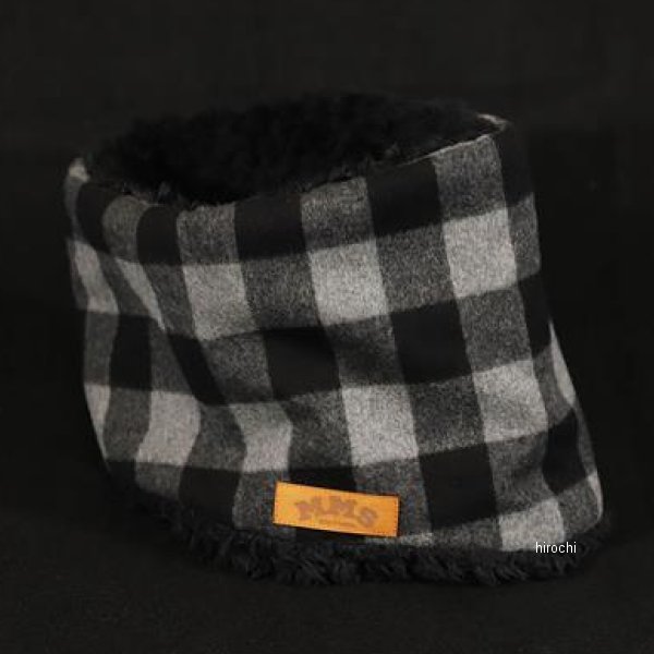 ROBIN NECK WARMER /チェック（BK/GR）&ブラックファー