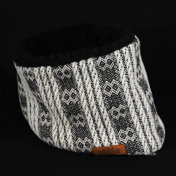 ROBIN NECK WARMER ウールジャカードBK&ブラックファー