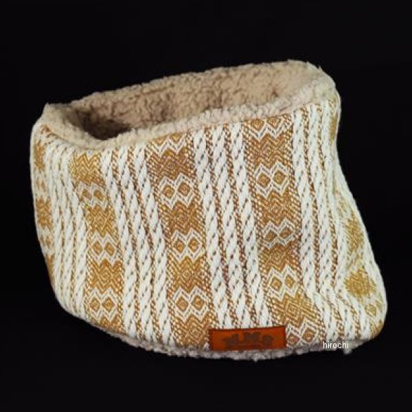 ROBIN NECK WARMER ウールジャカードBR&ベージュファー