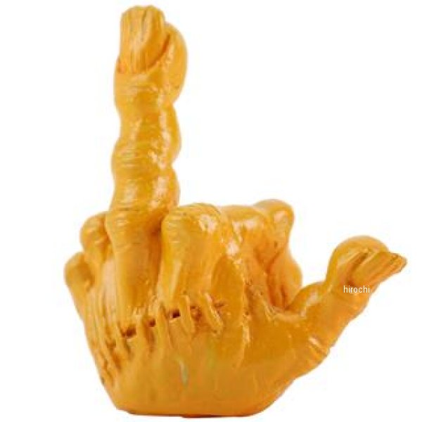 FXXK! HANDSIGN バルブキャップ イエロー