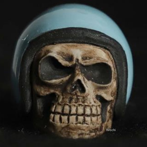 VINTAGE HELL'MET バルブキャップ CC110プコブルー