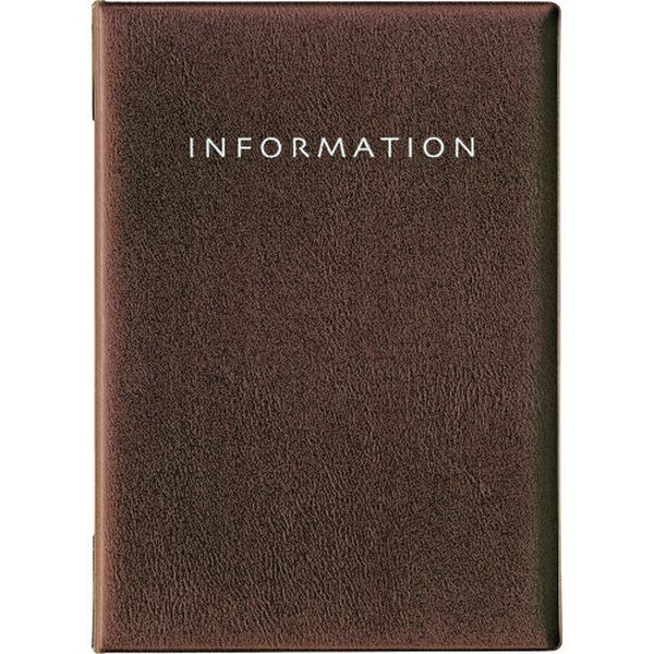 MN180BR 159-4749  メニューファイル レザー調 A4 6頁 黒