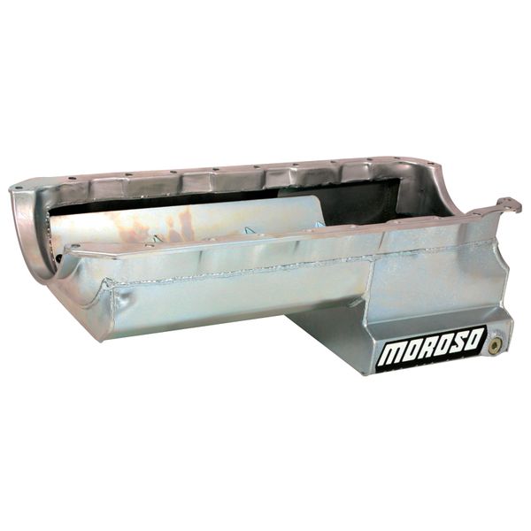 Chevrolet Big Block Mark IV Drag Race Baffled Power Pouch Wet Sump 6-7qt 8in Steel Oil Pan