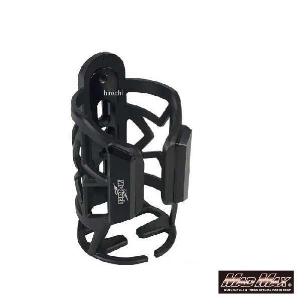 オートバイ 自転車用 ドリンクホルダー ミラーステータイプ ブラック