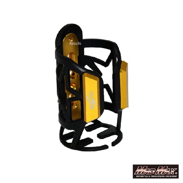 オートバイ 自転車用 ドリンクホルダー ミラーステータイプ ゴールド