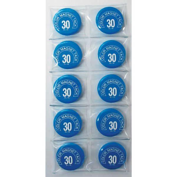 MR30BU 356-4751  カラーマグネット丸型＃30 青
