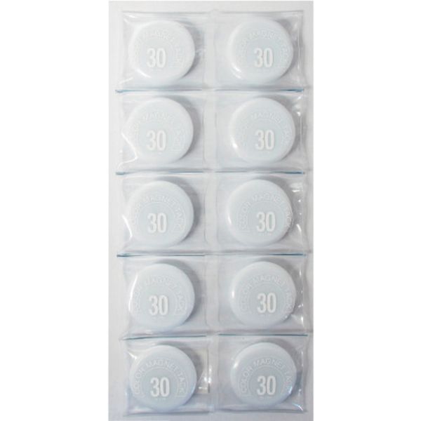 MR30WH 356-1511  カラーマグネット丸型＃30 白 10個入り