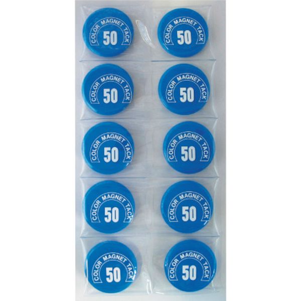 MR50BU 358-9863  カラーマグネット丸型＃50 青