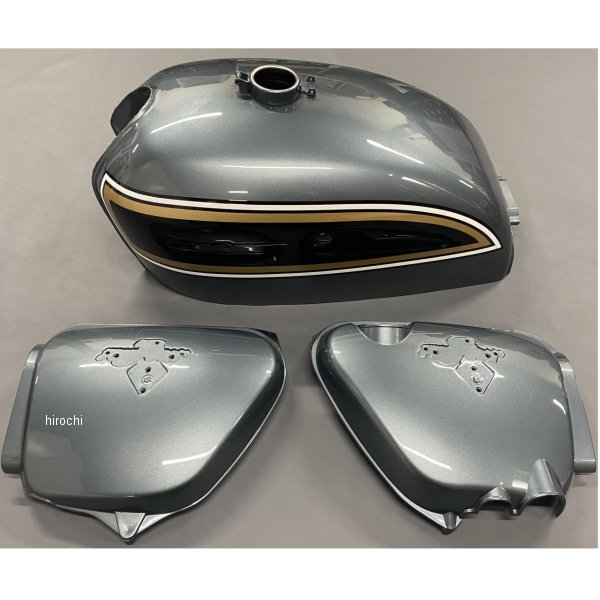 エムテック中京 K4 タンク、サイドカバーセット アーマーシルバーメタリック