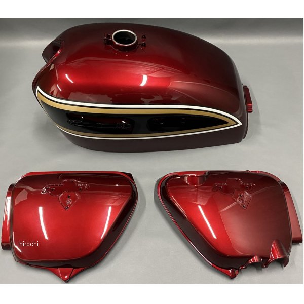 エムテック中京 K6 タンク、サイドカバーセット キャンディアンタレスレッド