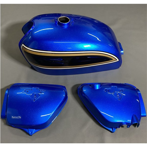 エムテック中京 K6 タンク、サイドカバーセット フレークサファイヤブルー