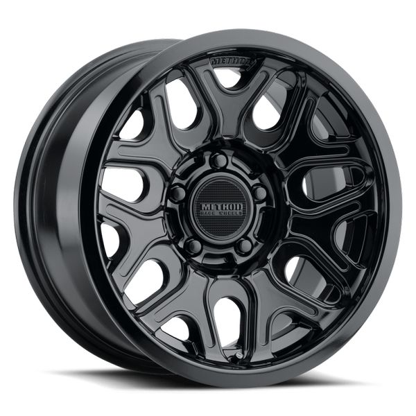 Method MR322 20x10 -18mm Offset 8x180 BP 130.81mm CB Gloss Black Wheel