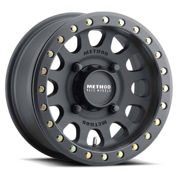 Method MR401 UTV Beadlock 15x10 / 6+4/25mm Offset / 5x4.5 / 72 CB Matte Black Wheel