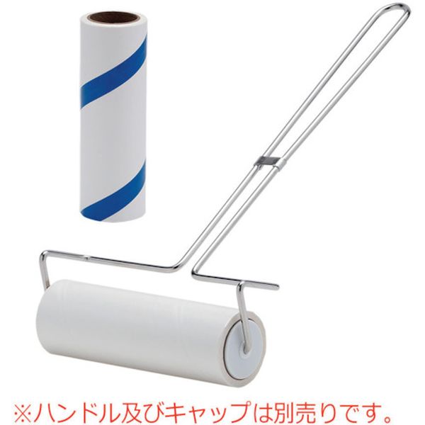 衣類用 ミドリ粘着ローラー スペアテープ らせんカットタイプ  160mm幅 100巻入り