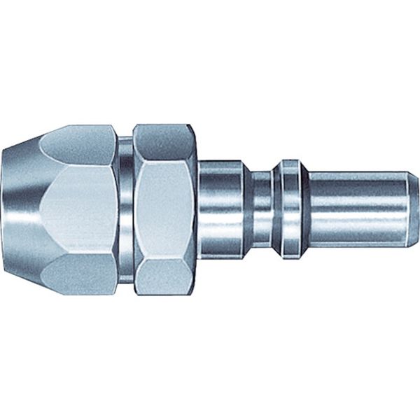 MS45PNBRASS スモールカプラプラグ 相手側取付サイズポリアミドホースΦ4.5×Φ6(66325)