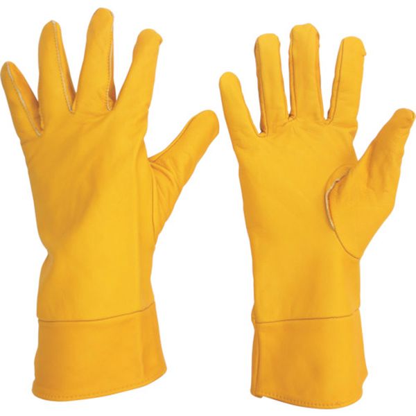 牛表革手袋 袖長タイプ MT-14 キリン型-黄