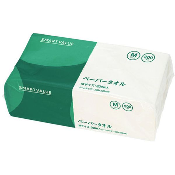 N241JM 654-3098  160351)ペーパータオルM 200枚
