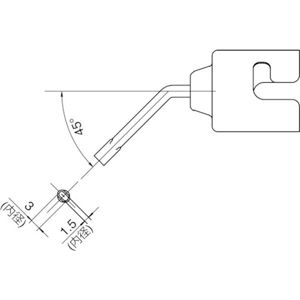 ノズル　シングル曲がり