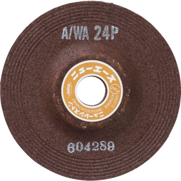 126-6046 オフセット型研削砥石 ニューエース 100×6×15 A/WA36N 25枚入り