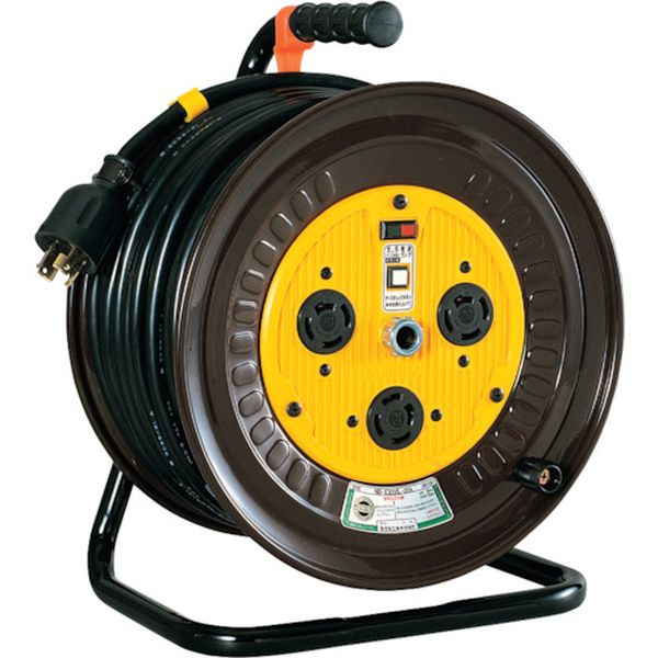 NDE320L20A  三相200Vドラム ロック(引掛)式コンセントドラム(屋内型) 20m