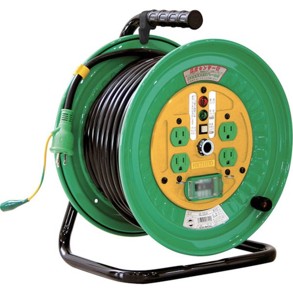 NDEB34  電工ドラム 標準型100Vドラム 30m 漏電遮断器付