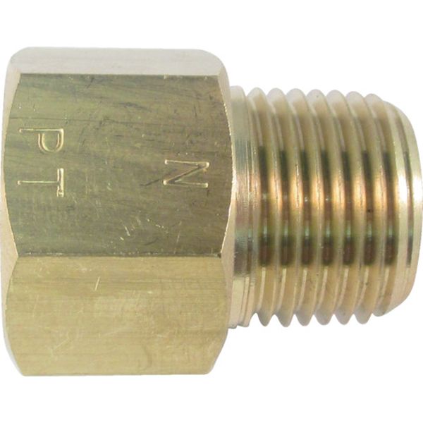 黄銅製 変換内外ソケット 外NPT1/4×内PT1/4