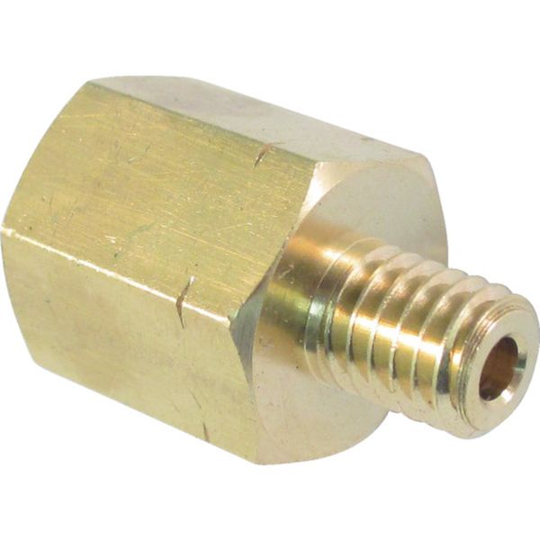 黄銅製 変換内外ソケット 外M6(P1.0)×内PT1/8