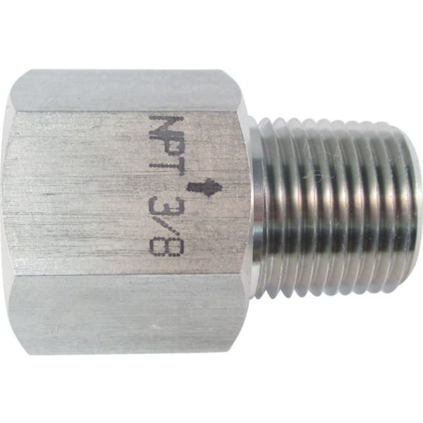 ステンレス製 変換内外ソケット 外NPT3/8×内PT3/8
