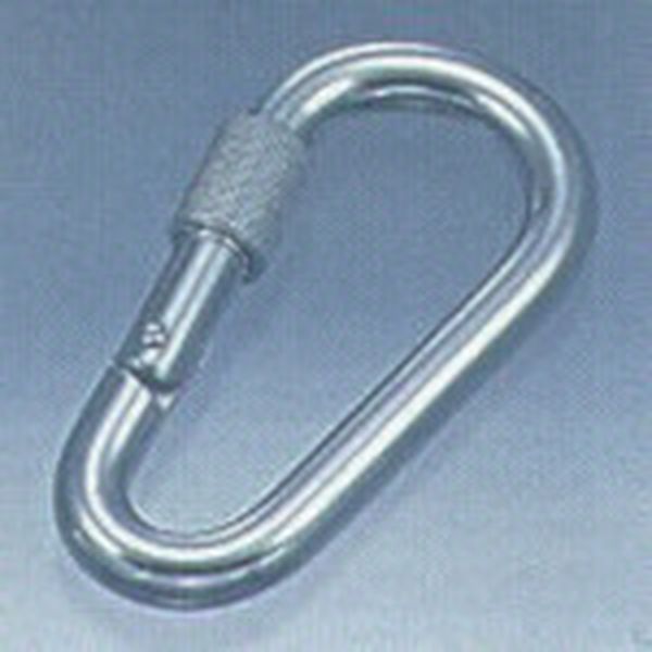 NK10 849-2069  ステンレス ナス型カラビナ 線径10mm長さ101mm